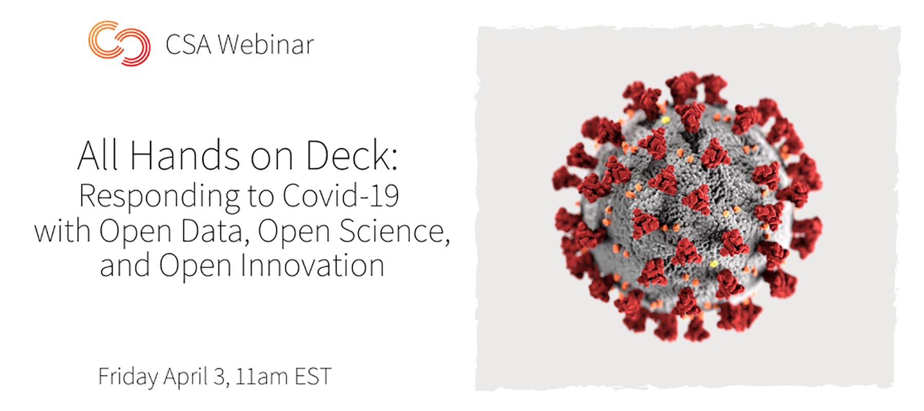 Webinar: All Hands on Deck: Responding to Covid-19 with Open Data, Open Science, and Open Innovation