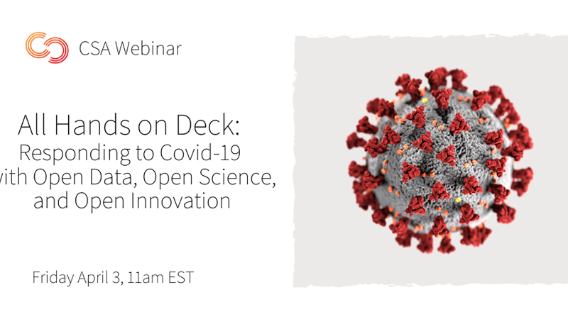 Webinar: All Hands on Deck: Responding to Covid-19 with Open Data, Open Science, and Open Innovation
