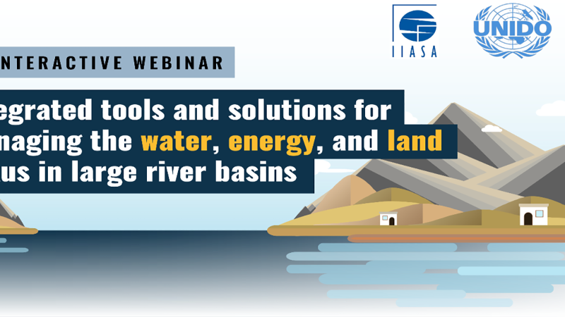 Webinar: Integrated tools for managing the water, energy, and land nexus in large river basins