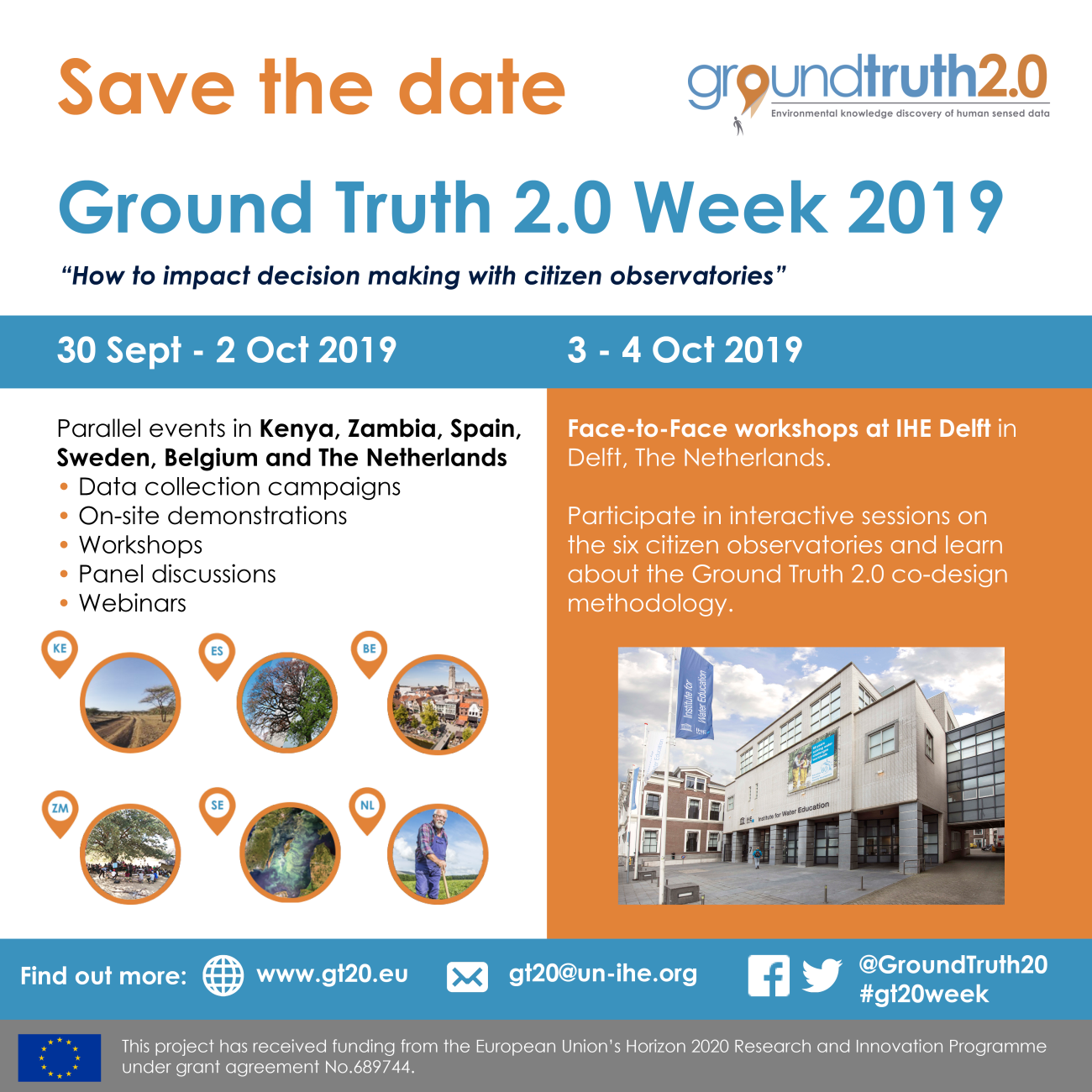 Ground Truth 2.0 Week 2019 Save the Date