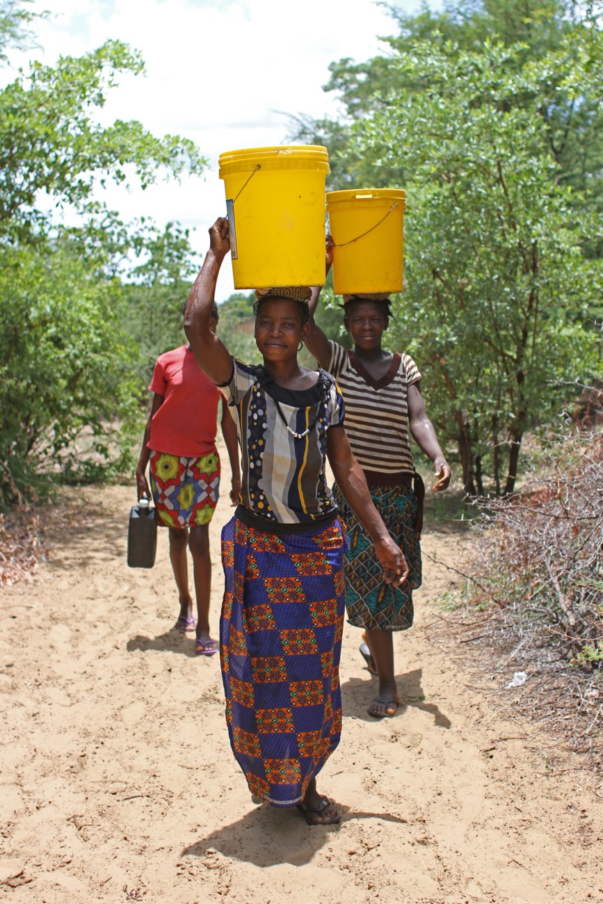 Women fetching water