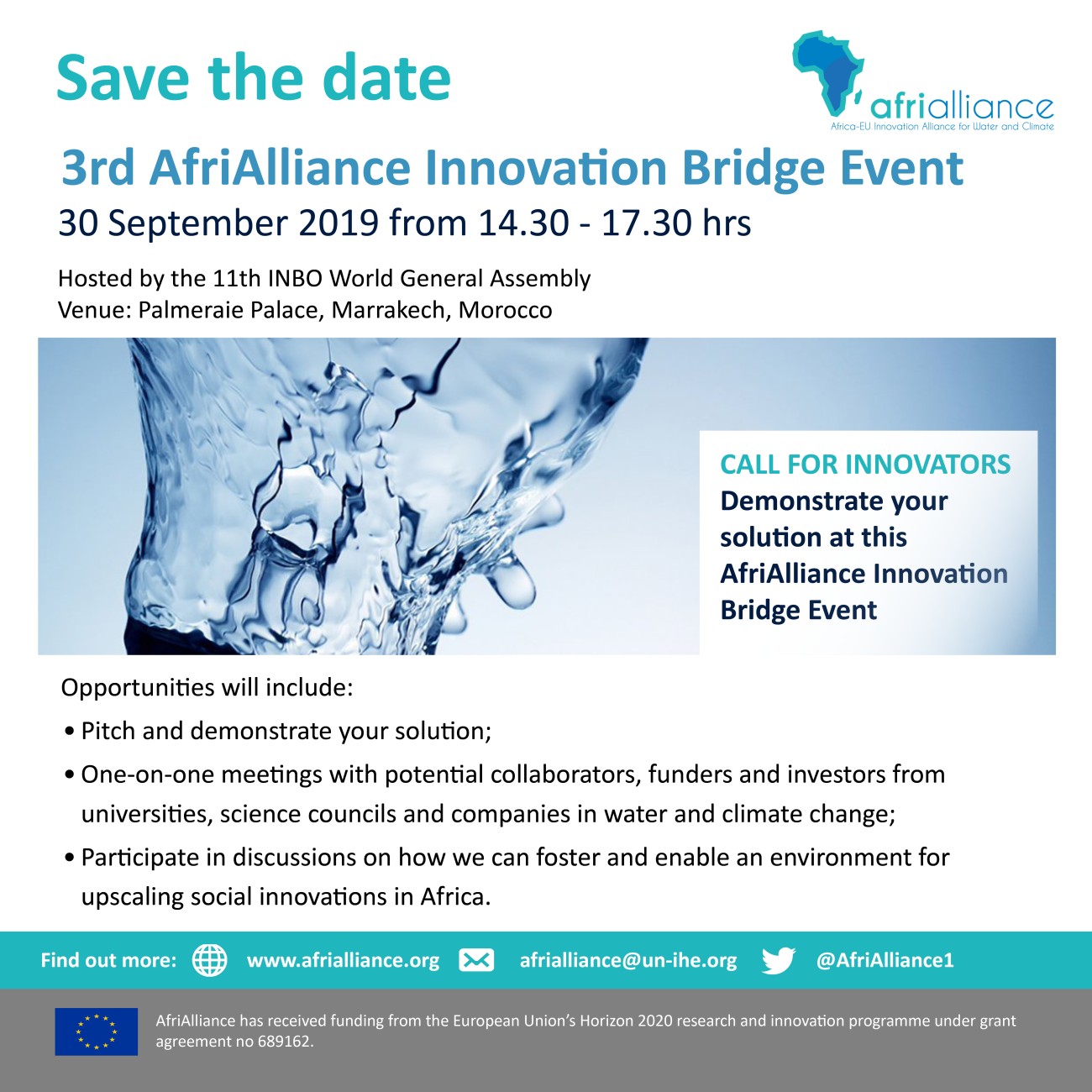 Call for Innovators Save the date